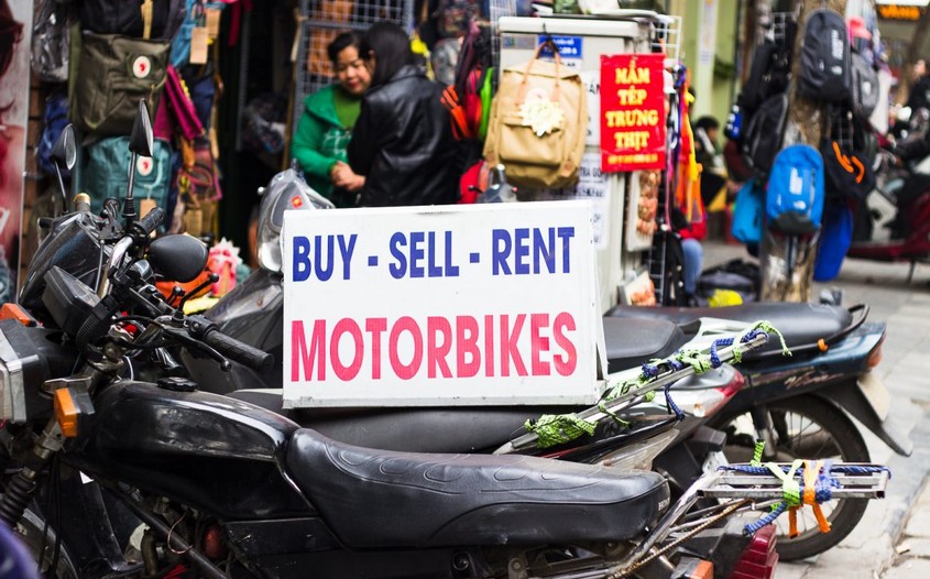 rent motorbike in Hanoi