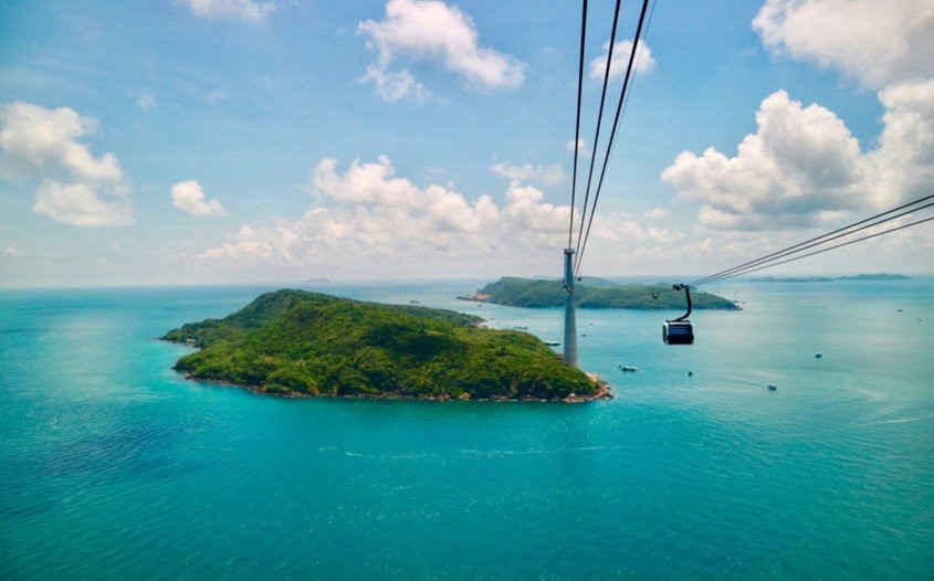 Cable car in Phu Quoc