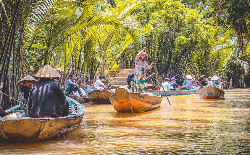 boat trip in mekong delta