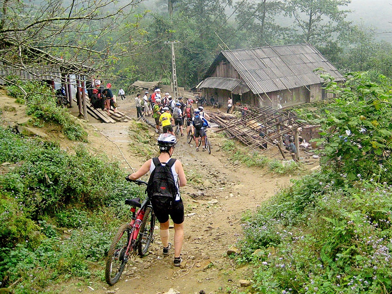 Mountain biking in Sapa - vietnam family adventure holidays